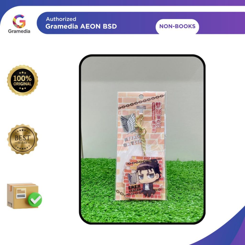 ACRYLIC KEYCHAIN ATTACK ON TITANIA - GRAMEDIA AEON MALL BSD