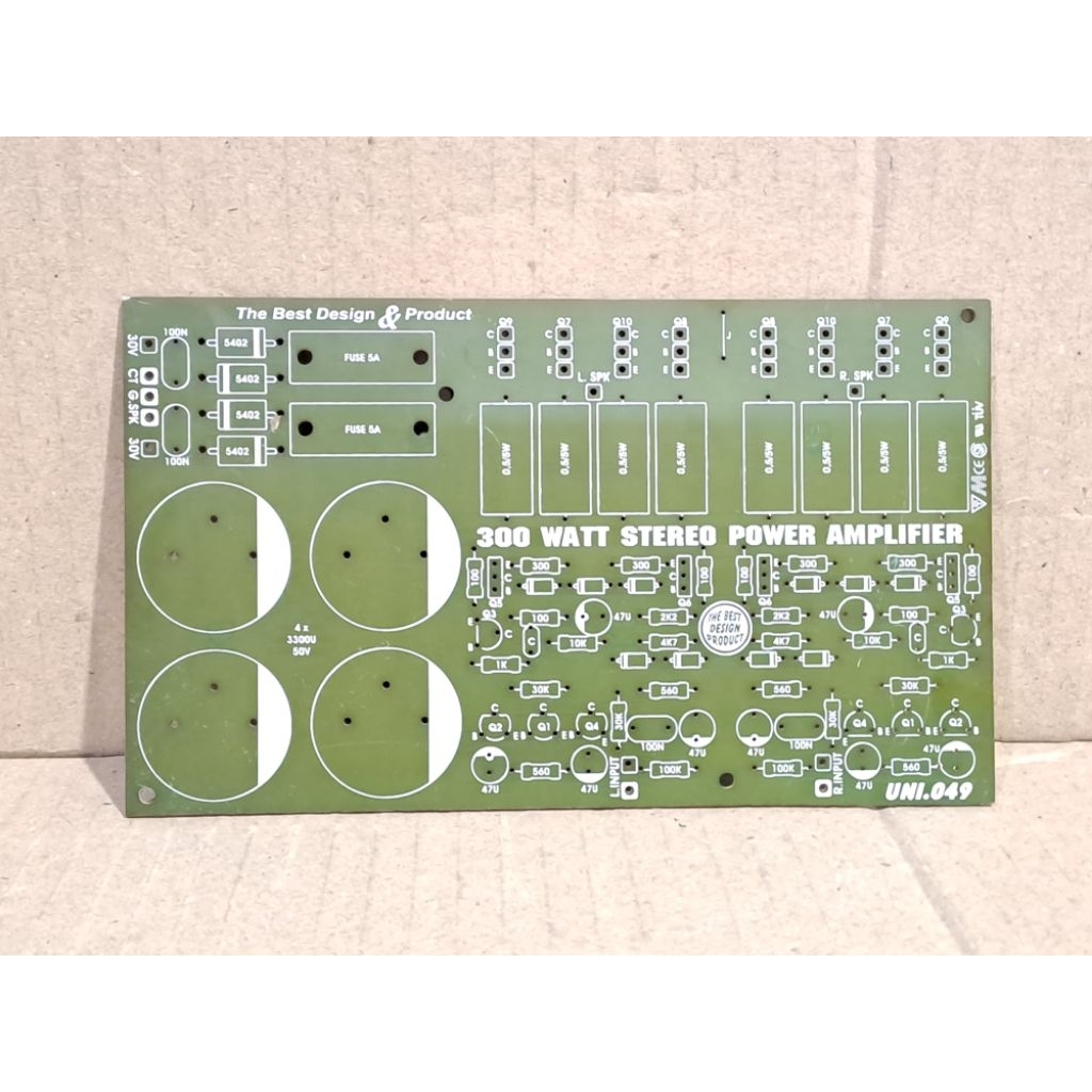 PCB Stereo 300 Watt OCL with Psu * Promo *