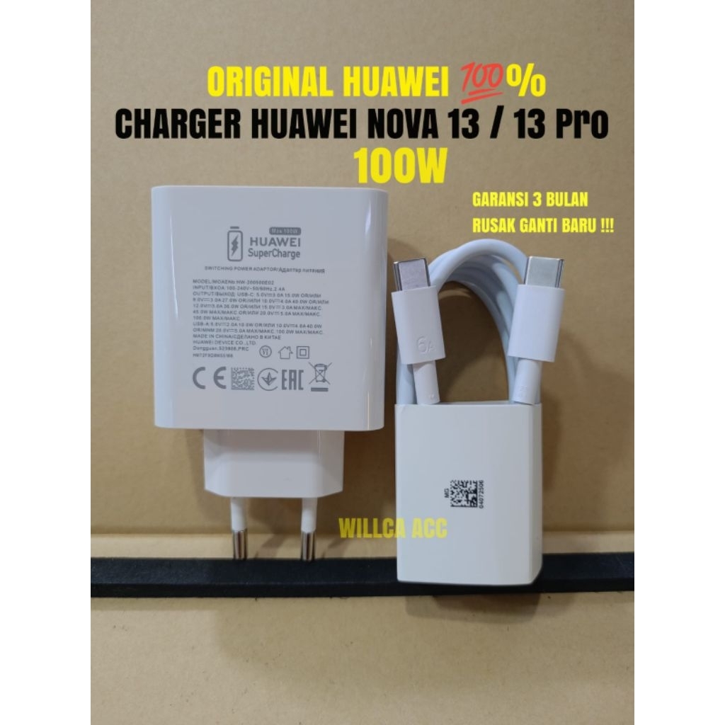 Charger Huawei Nova 13 Pro / Nova 13 100W Super Charge Original Huawei