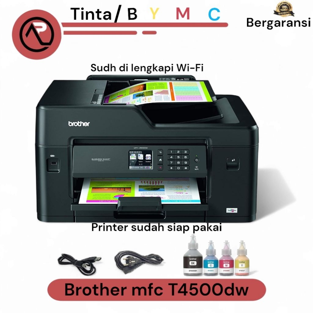brother mfc T4500dw multifungsi A3+ bekas hasil pekat bergaransi 1