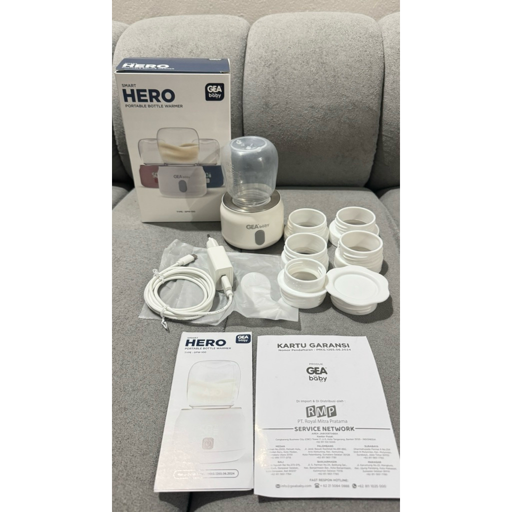 preloved portable bottle warmer gea fullset