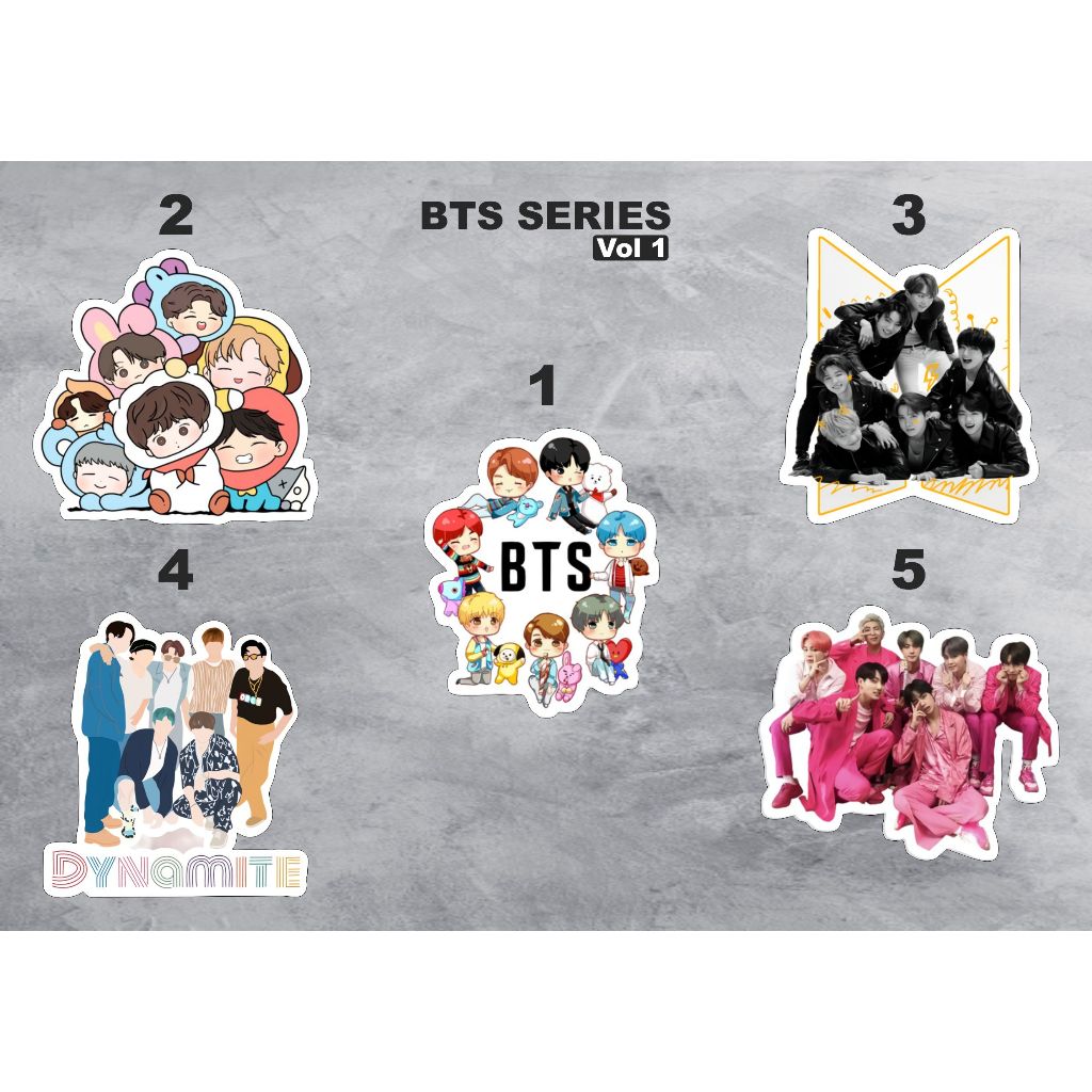 Stiker Kpop Vinyl Anti Air - Aeshtetic Stiker Dekorasi Helm Kulkas Koper Case HP Laptop Tumbler DIY