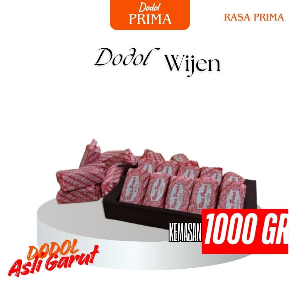 Dodol Wijen Asli Garut 1kg 1000g Murah Gratis Ongkir - Rasa Prima Wijen
