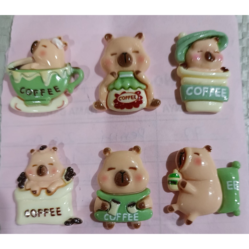 (500 pcs) Clay resin beruang