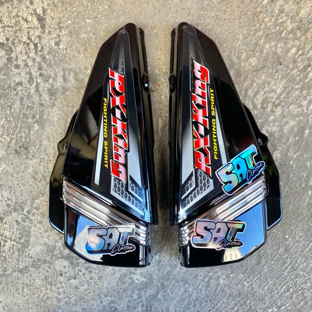 Box Accu Rx King 2004 Hitam Fullset Striping Tengki | Bok Aki RX KING 2004