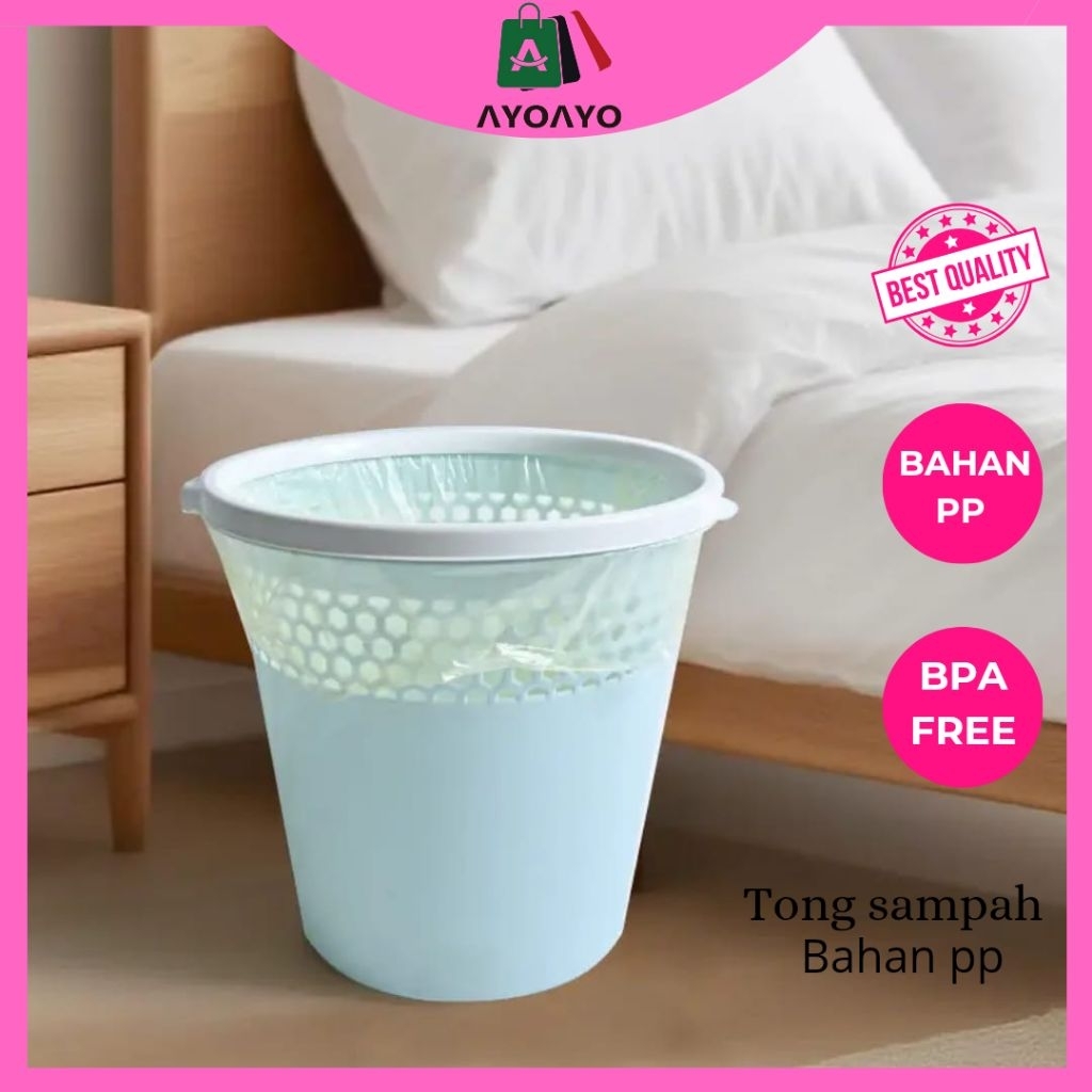 Tempat Sampah Plastik Anyaman Motif Hexa Tempat Sampah Plastik Serbaguna Tempat Sampah Desain Modern