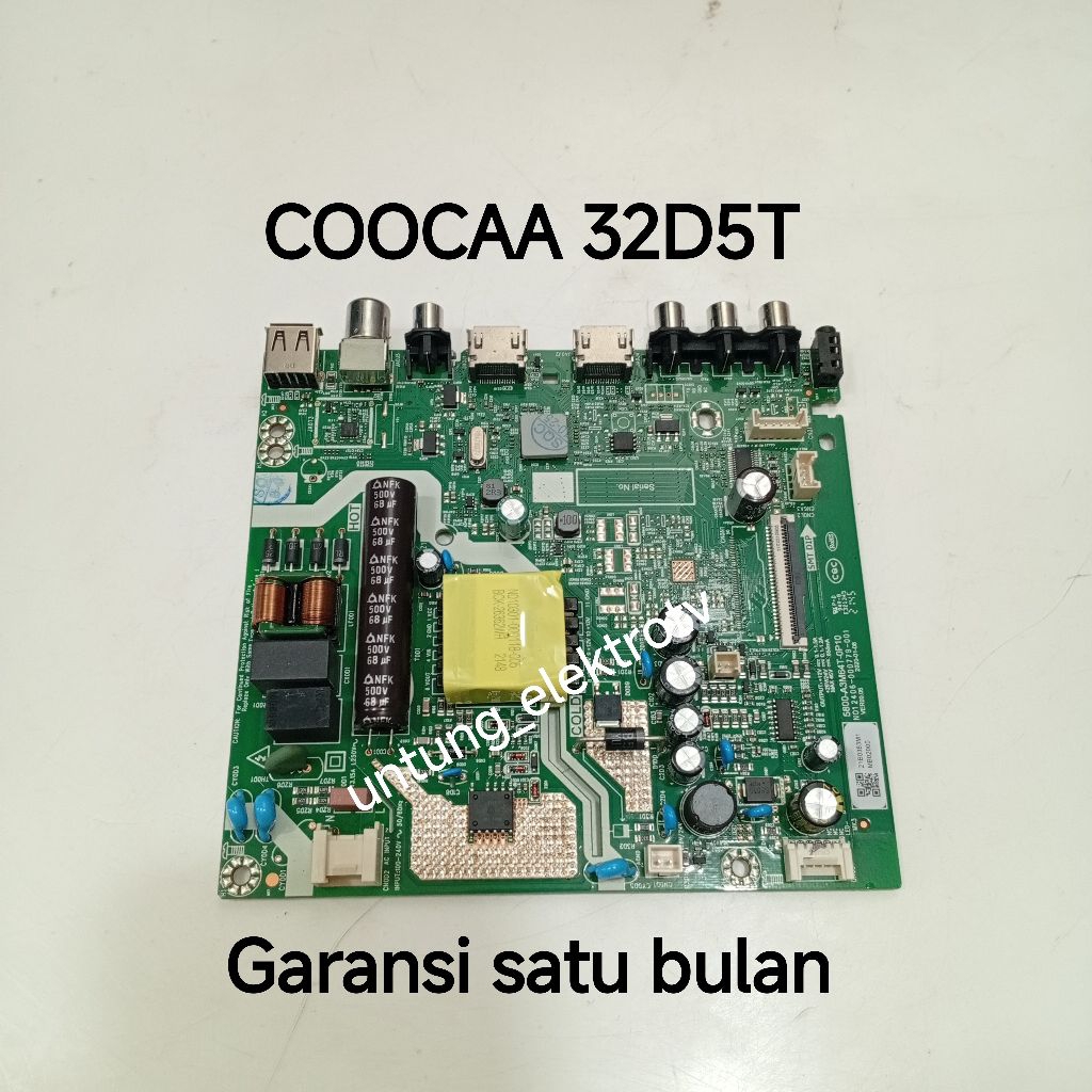MAINBOARD TV COOCAA 32D5T MOTHERBOARD-MB-MOBO-MODUL MESIN TV COOCAA 32D5T