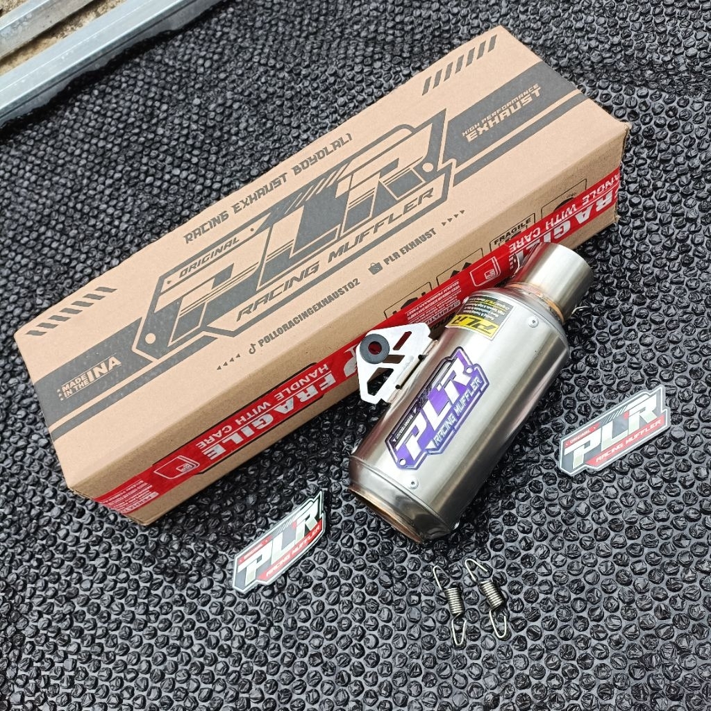 Slincer knalpot GP1 mini emblem blue inlet 50 original PLR free stiker