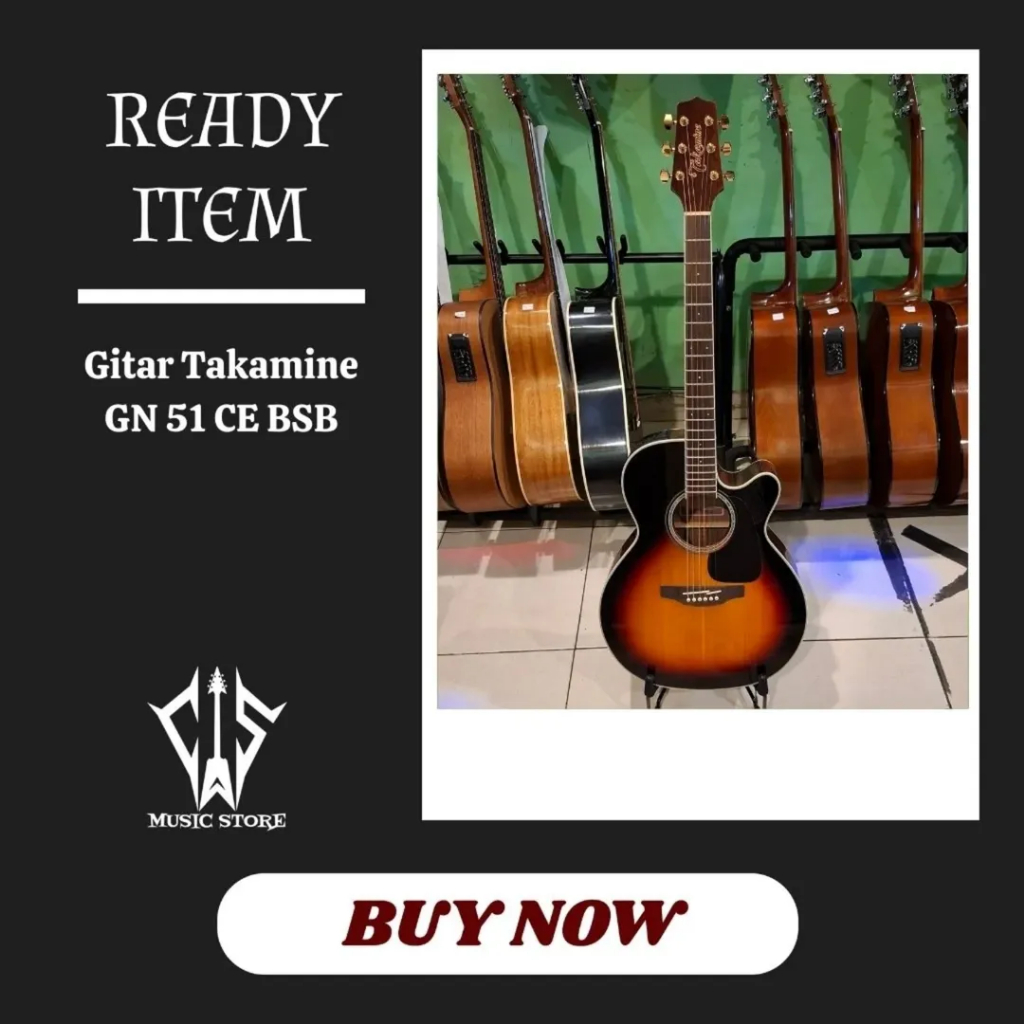Gitar Merk Takamine GN51CE-BSB