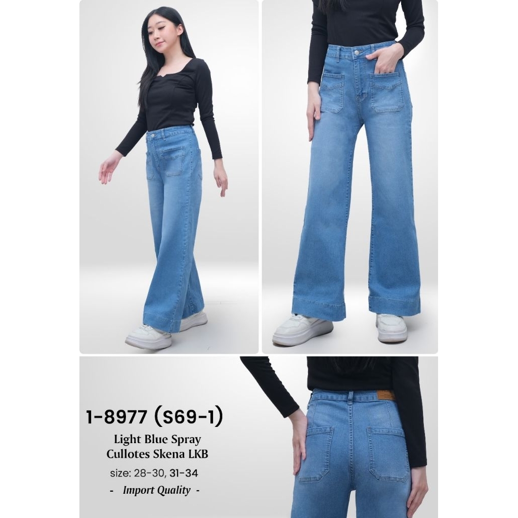 READY KULOT JEANS JL DAN MIS 2000 / KULOT JEANS IMPORT PREMIUM Sz 28-34