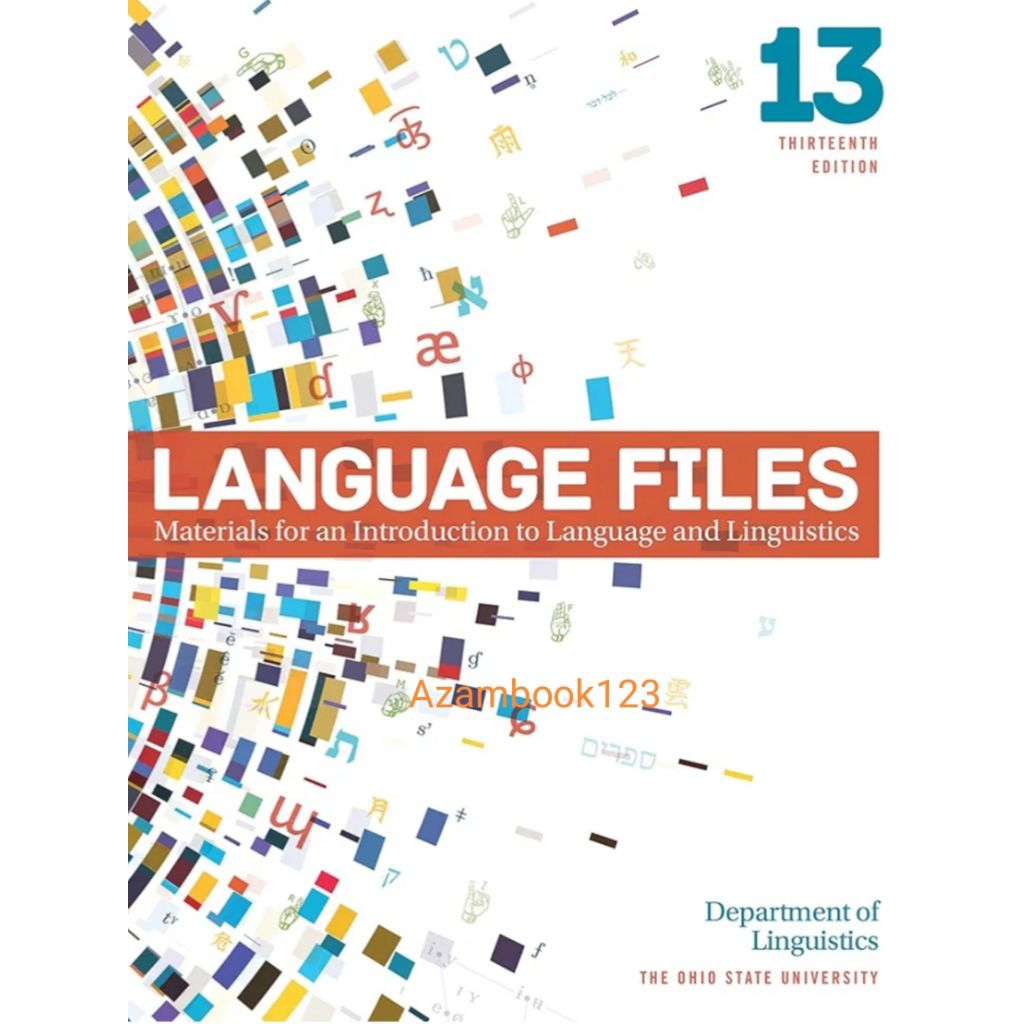Buku Language Files Materials for an Introduction to Language and Linguistics 13th Edition