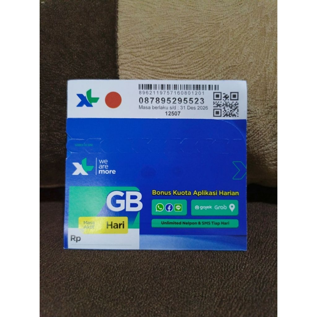 Kartu Perdana XL Kosongan Tanpa Kuota [SEGEL]