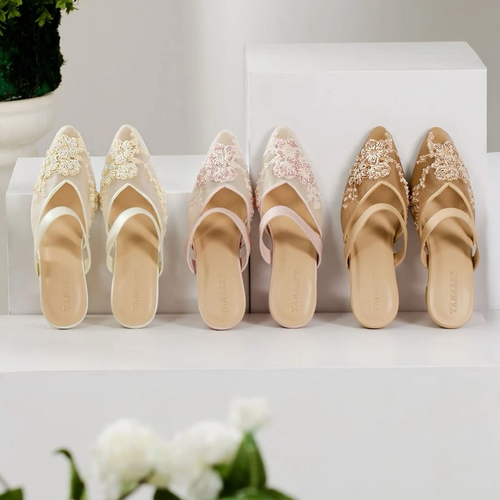 TANASKY - BELLE - Sepatu Heels Wanita 7cm - Wedding Shoes