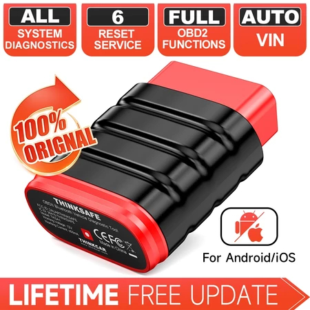 Thinkdiag Mini-Versi Global Profesional OBD2 Bluetooth OBD2 Scanner, Pemindai Mobil, Alat Diagnostik