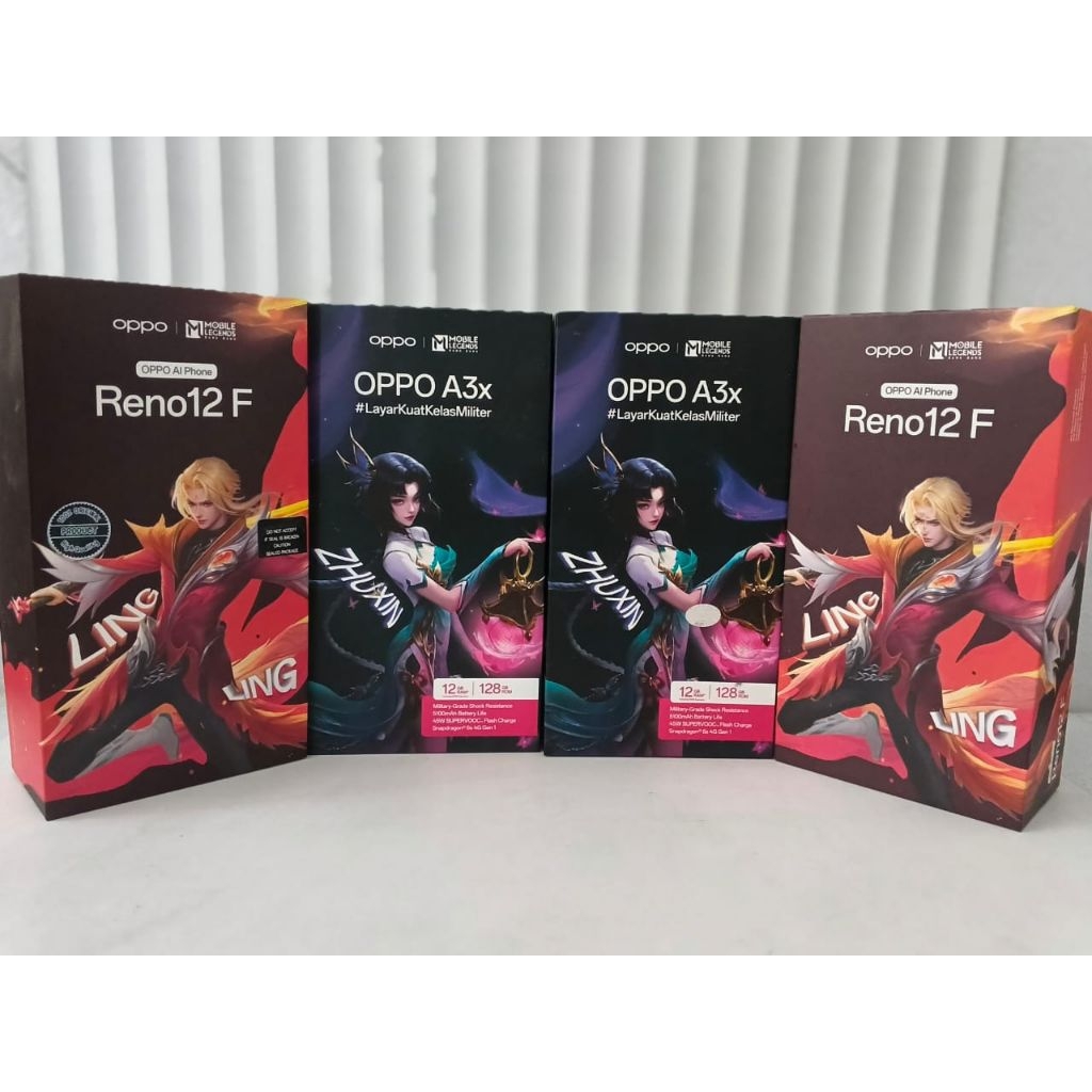 BOKS KOTAK HP OPPO A3X | OP RENO 12F 4G MOBILE LEGEND 100 % TERBARU