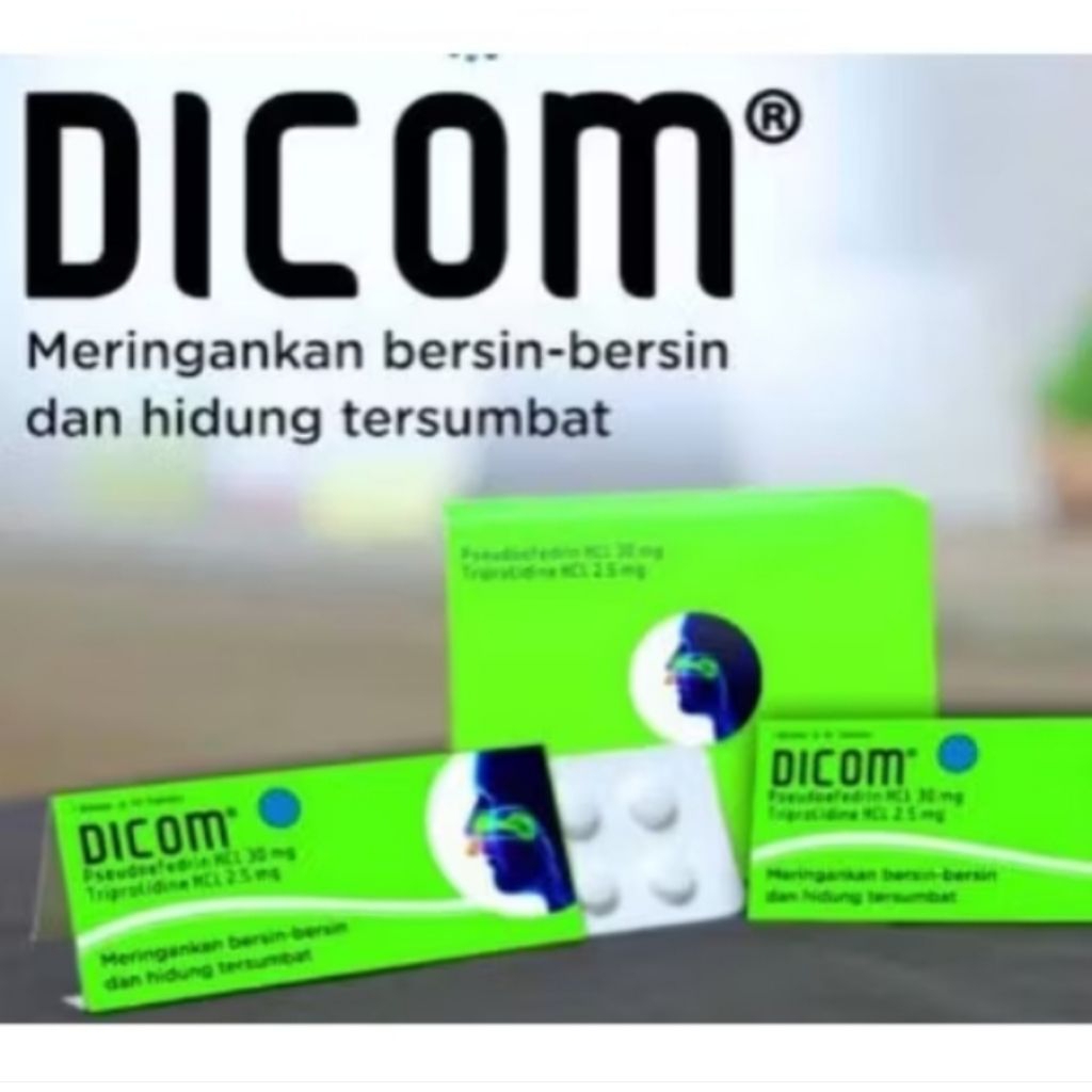 Dicom 10 tablet meredakan hidung tersumbat