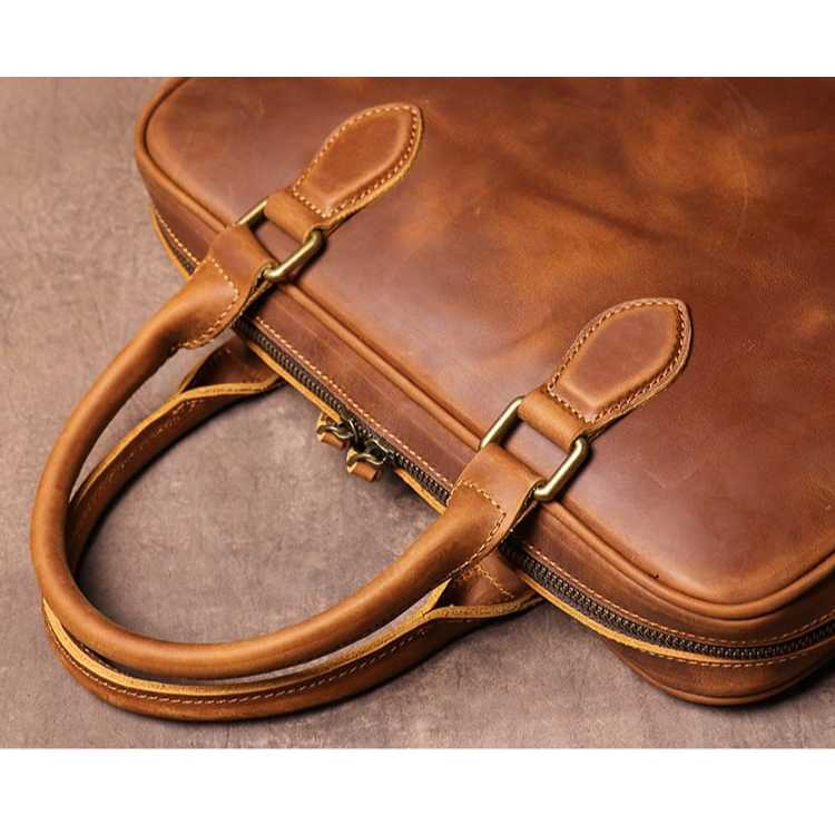Tas Kerja Kulit Asli Vintage "The Executive"