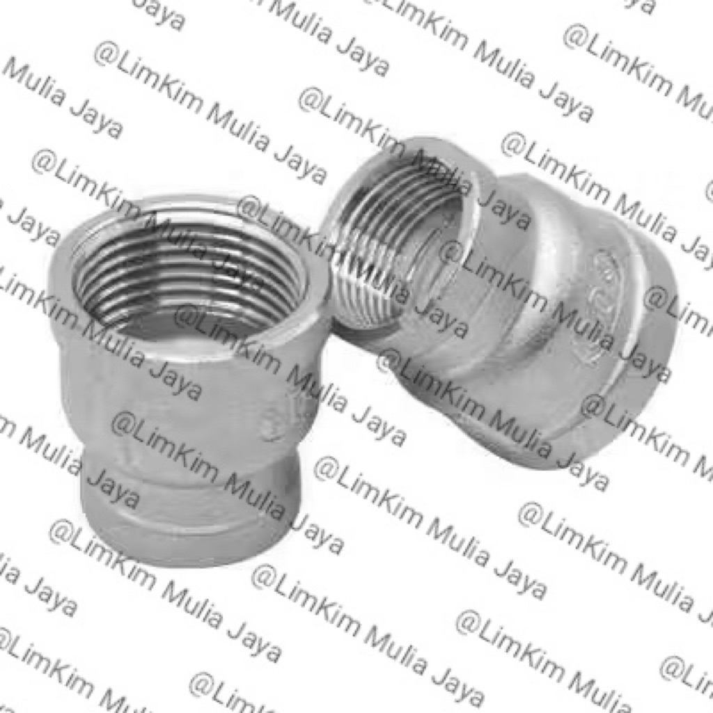 REDUCER SOK DRAT DALAM STAINLESS SS304 VLOK SOK OVER SOCK SS 304 UKURAN “inch x” inch female x femal