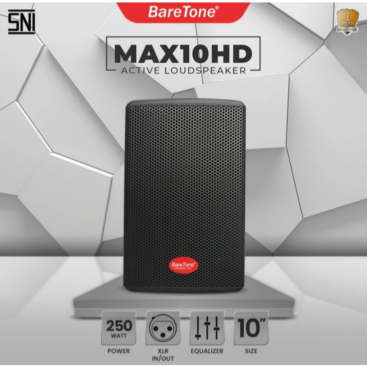 Speaker Aktif Portable Baretone 10 Inch MAX10HD/Speaker Karaoke Bluetooth Baretone 10" MAX 10 HD