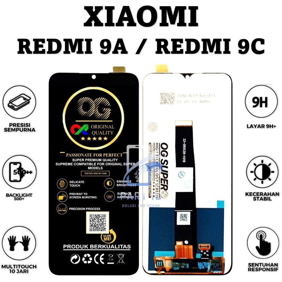 LCD TOUCHSCREEN XIAOMI REDMI 9A / REDMI 9C COMPLETE ORIGINAL 100% FULLSET