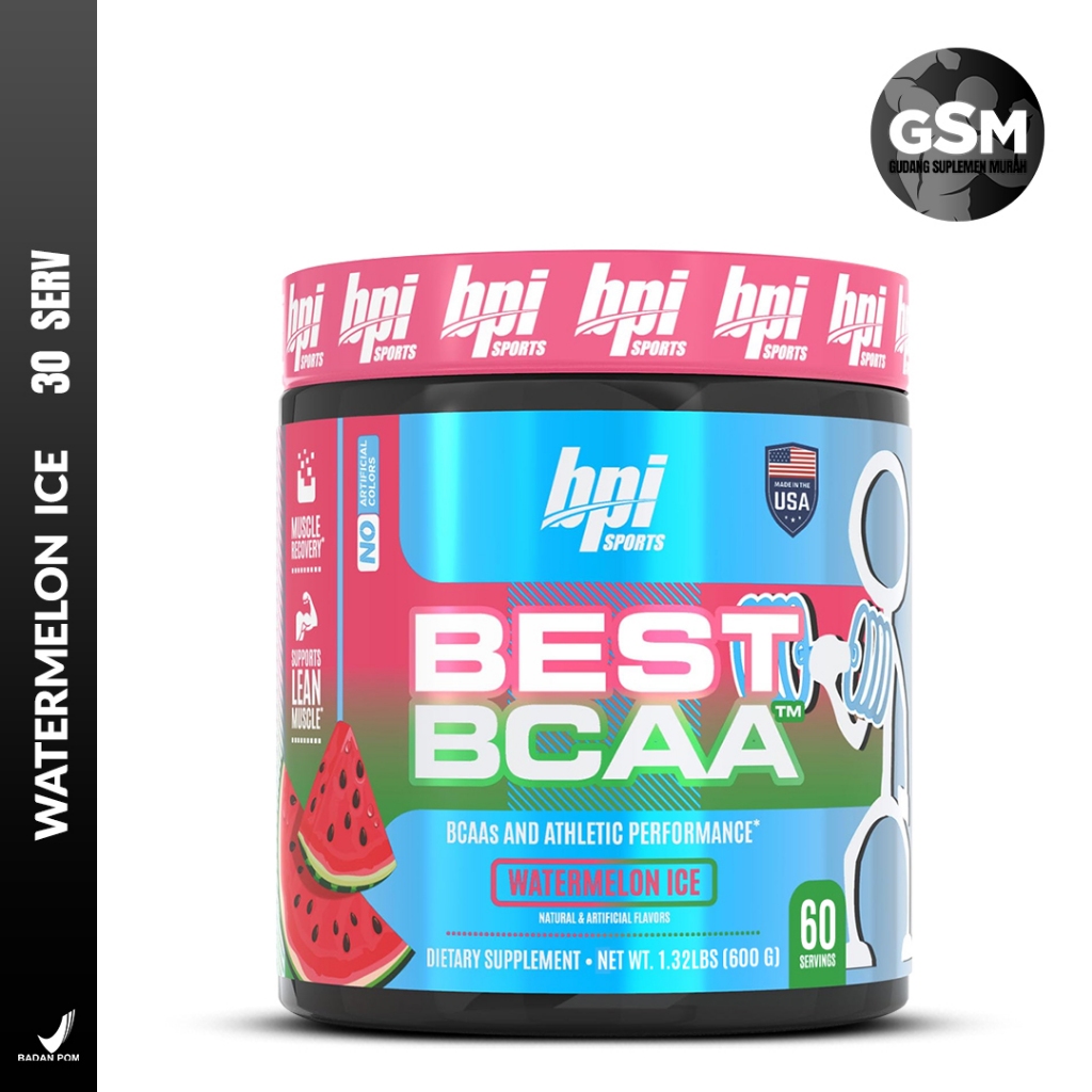BPI Best BCAA 30 Serving Suplemen Otot Gym