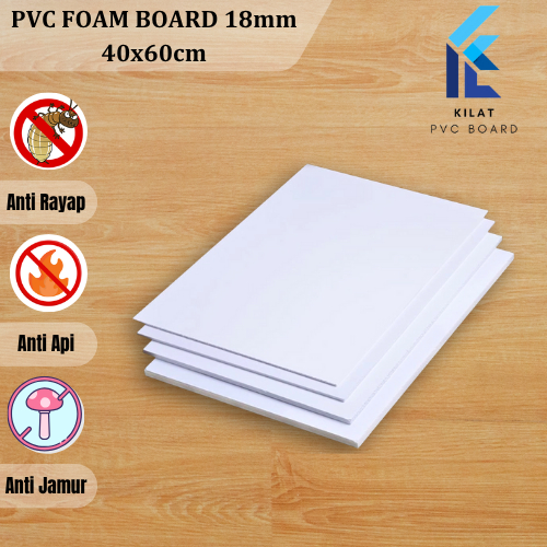 Kilat PVC Foam Board Tebal 18mm Ukuran 40x60cm