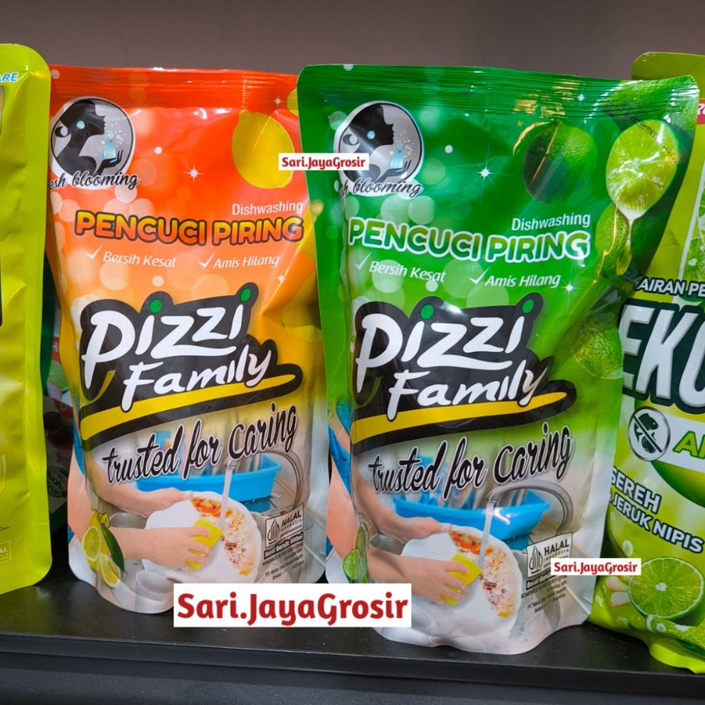 sabun cuci piring PIZZI 600ml liquid jeruk nipis lemon lime promo murah