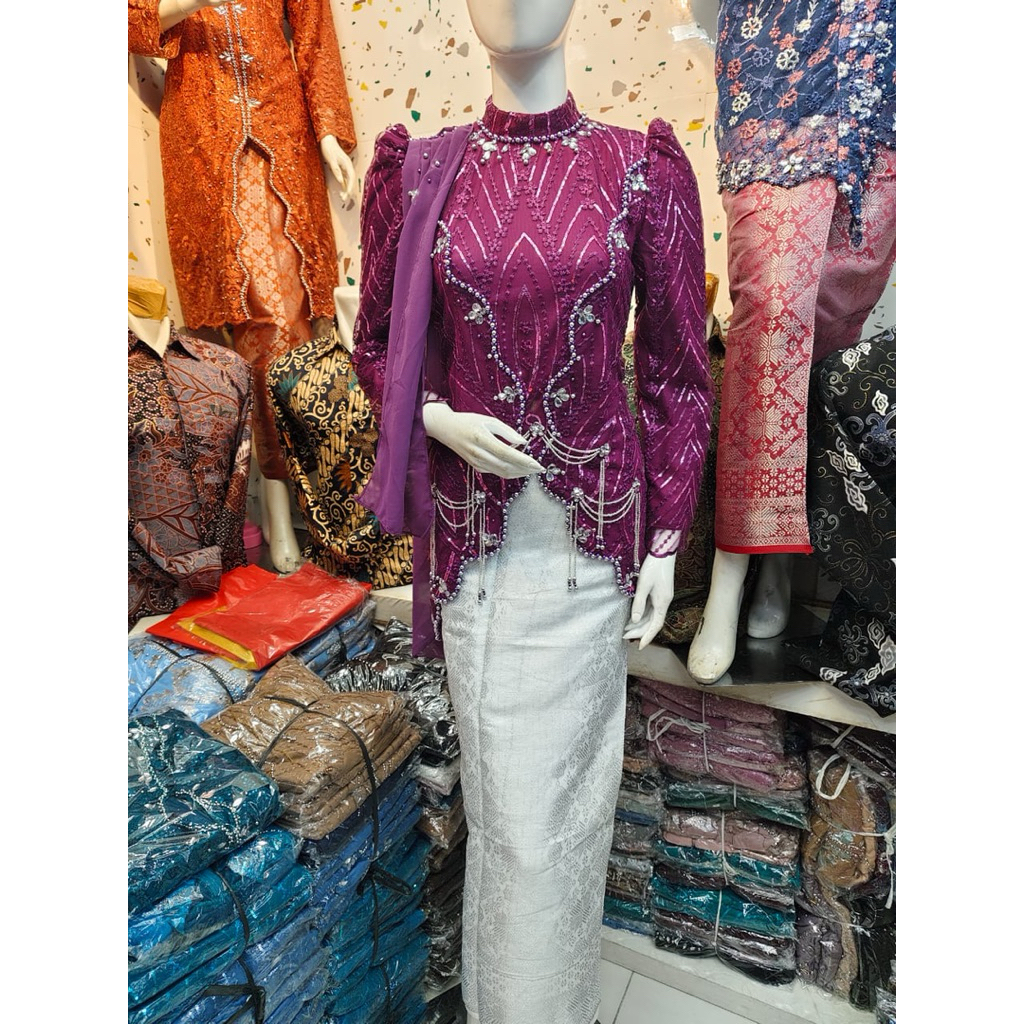 Kebaya Modern Terbaru 2025 - Kebaya Wisuda Full Payet - Kebaya Modern - Kebaya Pesta Pernikahan - Ke