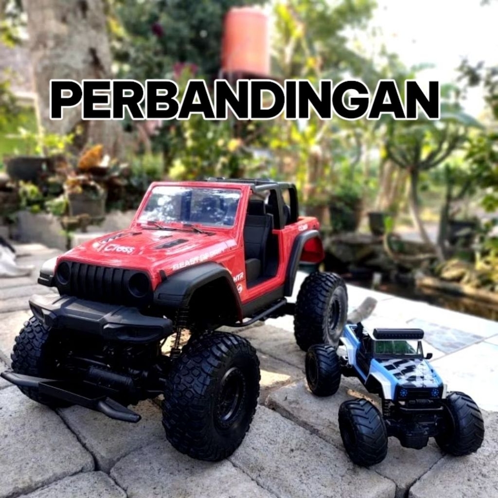 Rc Jeep Offroad 1:8 Rubicon Super Jumbo mobil remote control besar