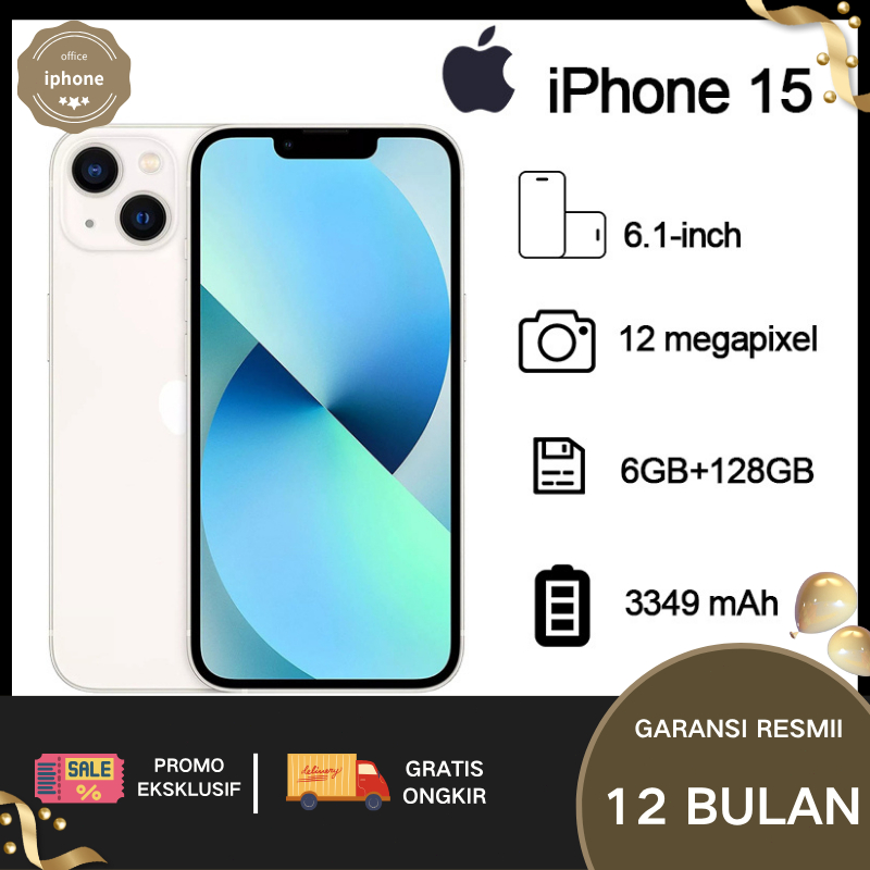 iPhone 15 100% Original Second  ALL SIM   IMEI terdaftar permanen Garansi 12 Bln IP Fullset