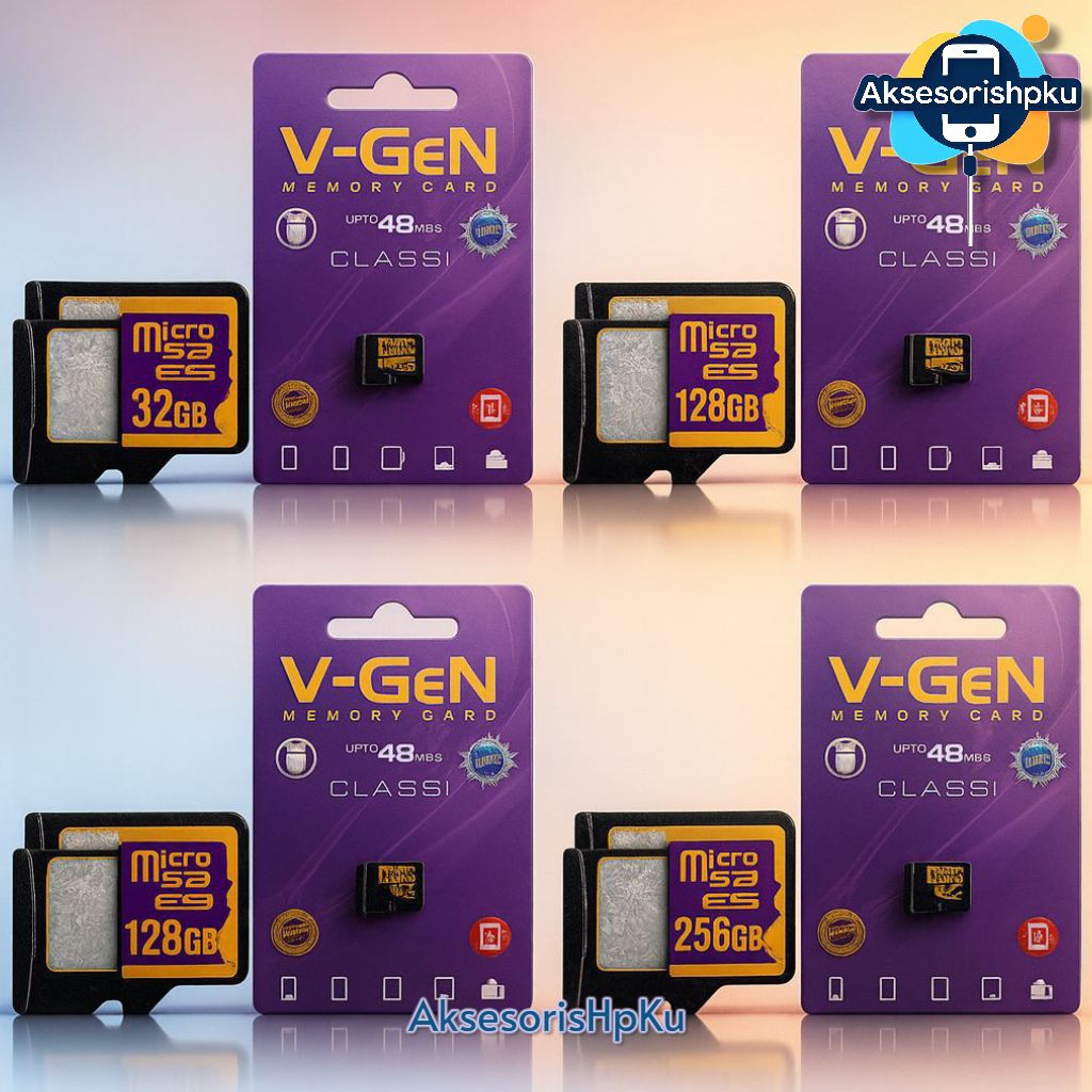 Memory Card V-Gen 8GB Class 6 MMC – Kartu Memori HP Kamera Kecepatan Stabil