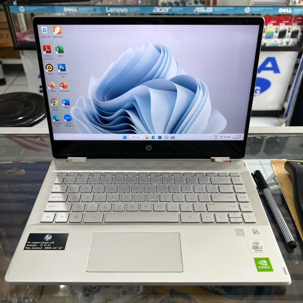 Laptop HP 14 Pavilion X360 Intel Core i7 10510U 16GB 512GB NVMe 2GB NVIDIA GeForce GDDR5 Touchscreen