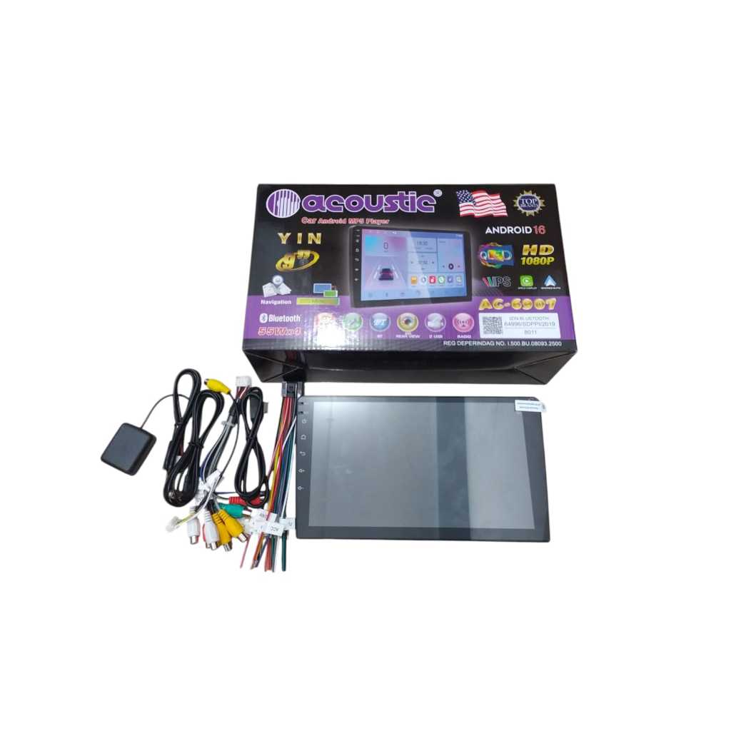 (Acc_Kita) HEAD UNIT 9 INCHI ACOUSTIC YIN AC 6907 RAM 4/64GB