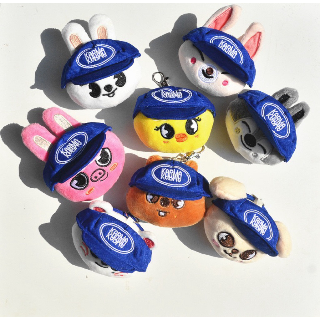 Plush keychain STRAY KIDS - 4TH ALBUM [ KARMA ] SKZOO/ Gantungan kunci boneka Kpop Skzoo Stray kids