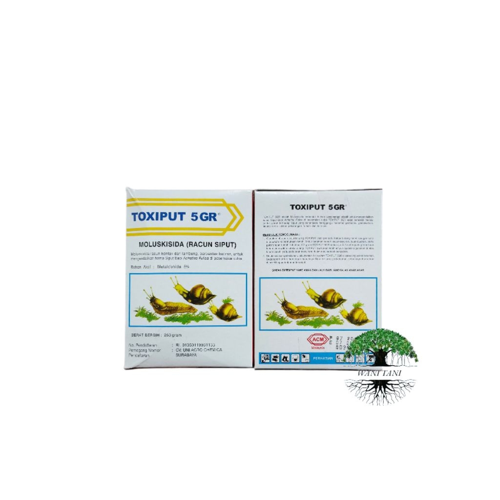 TOXIPUT 250GR insektisida racun siput metaldehyde 5GR