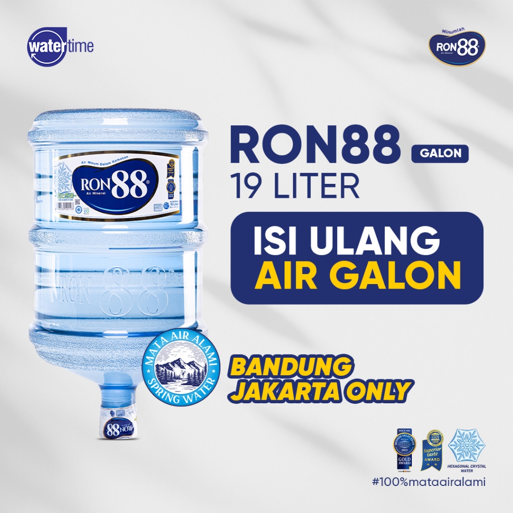 Isi Ulang Air Galon RON88 19 liter Pembelian Minimal 5 Galon
