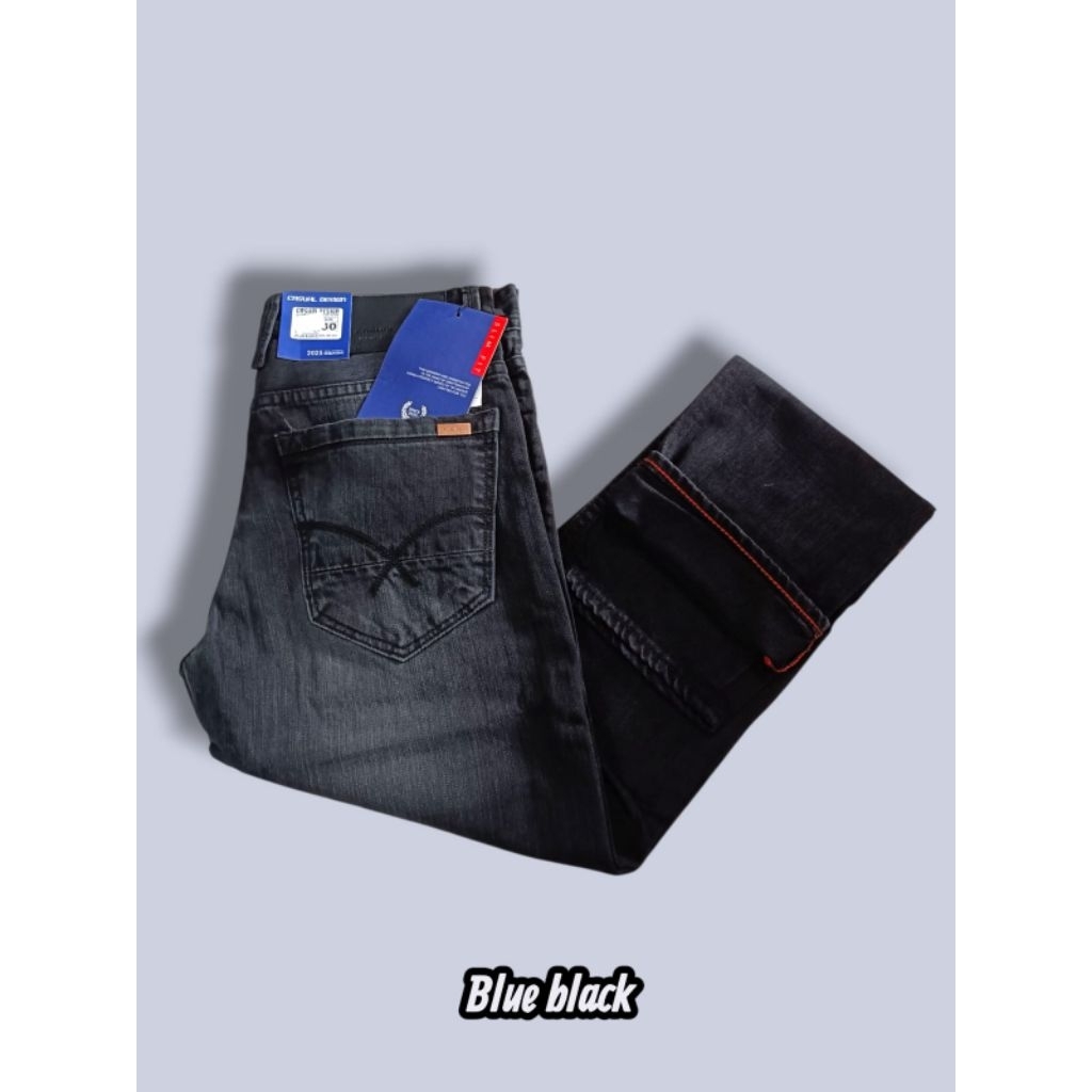 Celana Jeans Pria Blue Black Premium – Slim Fit  – Size 28-38