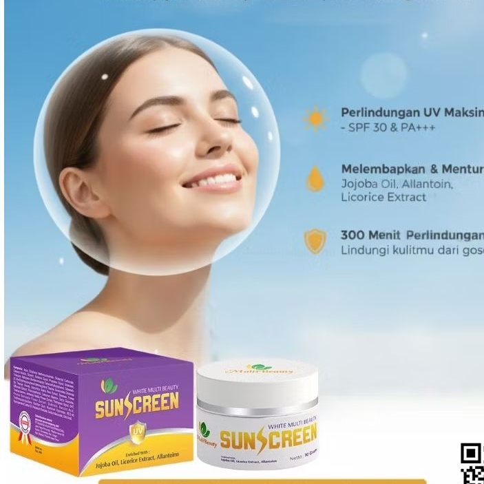 SUNSCREEN MULTIBEAUTY//sunscreen spf30//Skincare Viral//Mencerahkan//Sunscreen Multibeauty Original