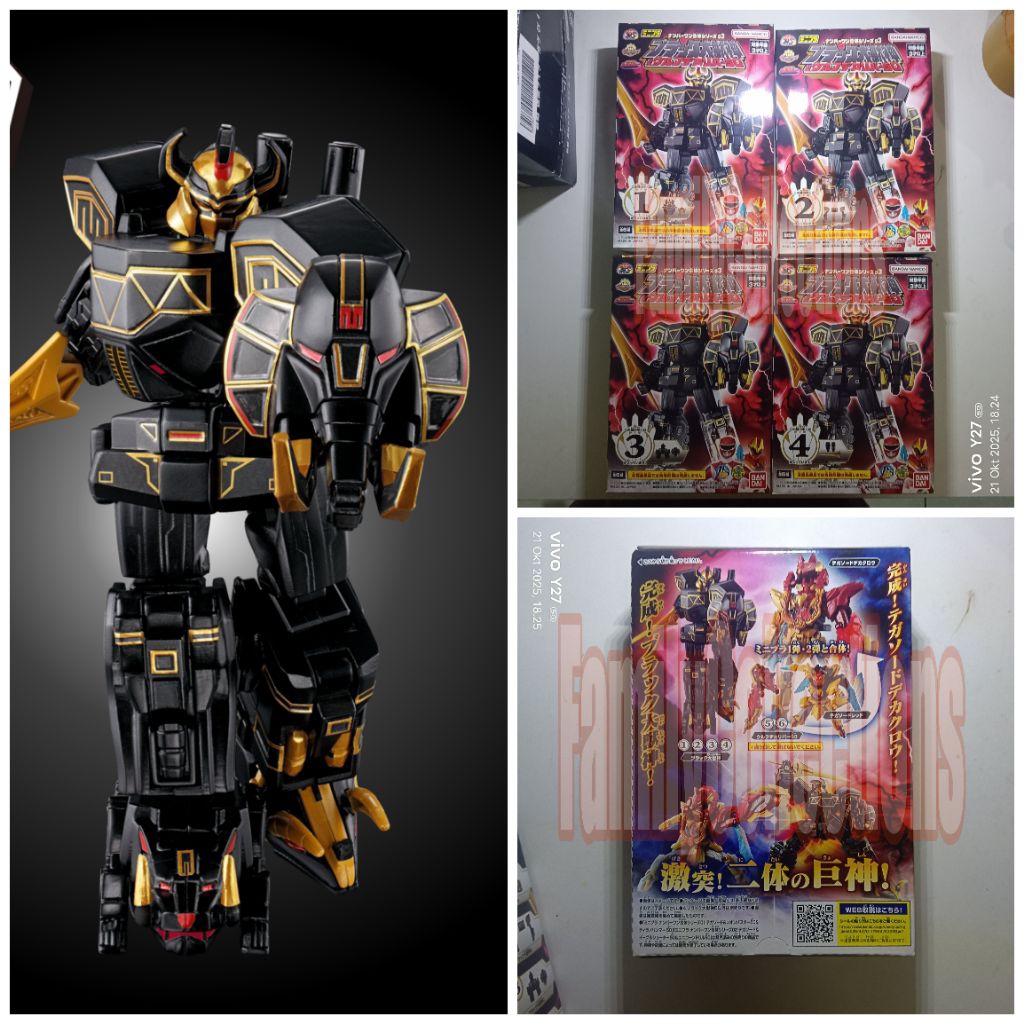 minipla black daizyujin bandai zyuranger robo no one sentai gozyuger model kit mainan rakit action f