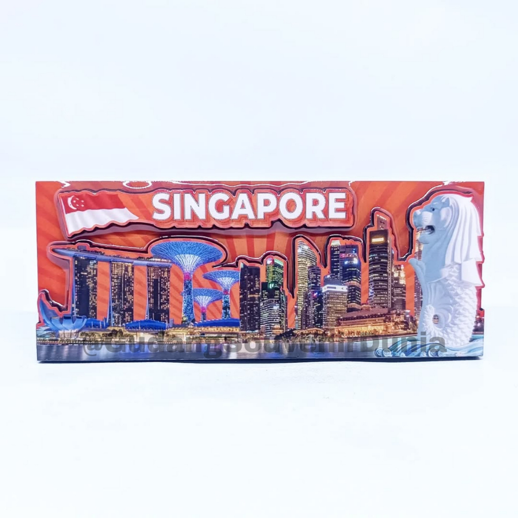 Fridge Tempelan Magnet Kulkas Souvenir Negara Singapura 3D Singapore 55