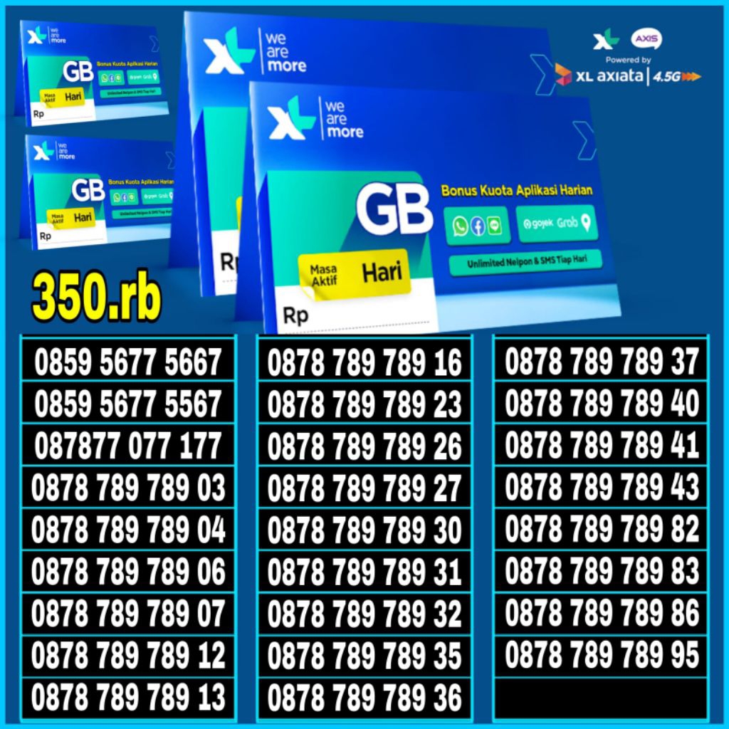 nomor cantik XL axiata panca 77777