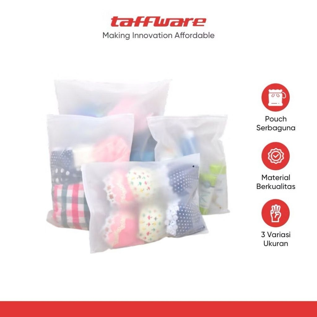 POUCH SABUN TRAVELING / PLASTIK PACKING ORGANIZER VACUM KOMPRESI / PLASTIK SERUT / KANTONG PVC ZIPPE