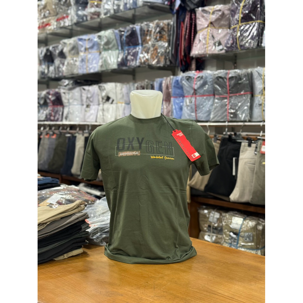 KAOS OBLONG OXYGEN DENIM ORIGINAL / PAKAIAN PRIA DEWASA