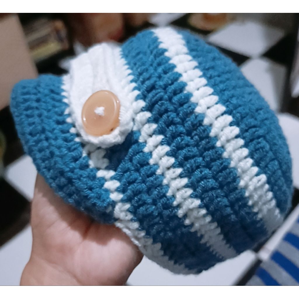 TOPI BAYI 3-6 BULAN COWOK/LAKI-LAKI COSTUM WARNA