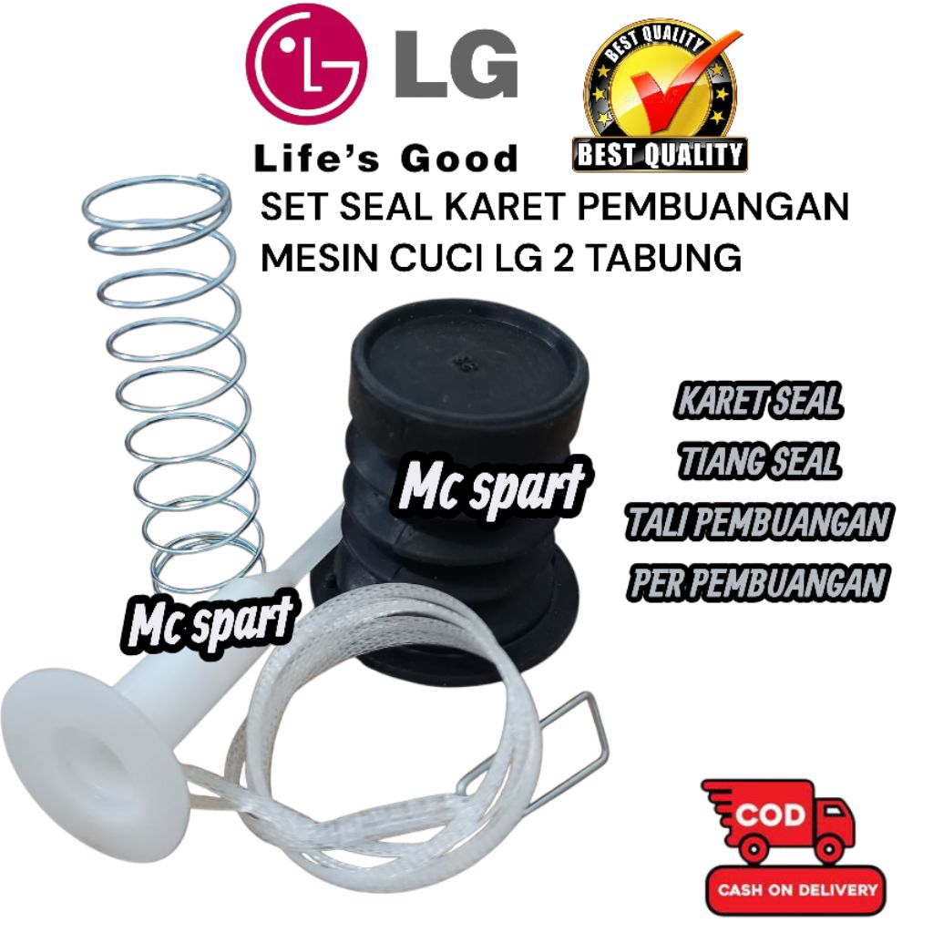 LG WP -P905R Set Seal  Karet + Tali pembuangan Mesin Cuci LG 2 tabung high quality
