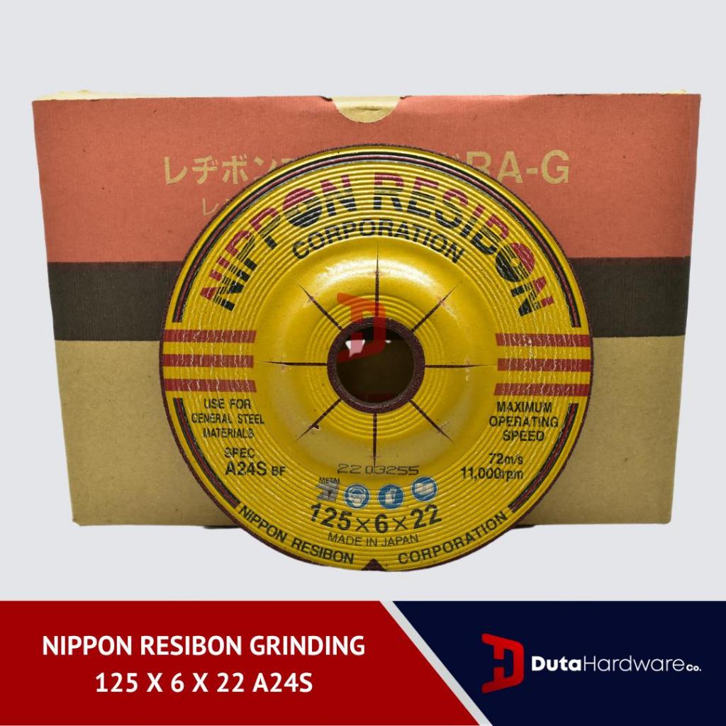 Nippon Resibon 5" x 6 mm A24 S - Batu Gurinda Poles