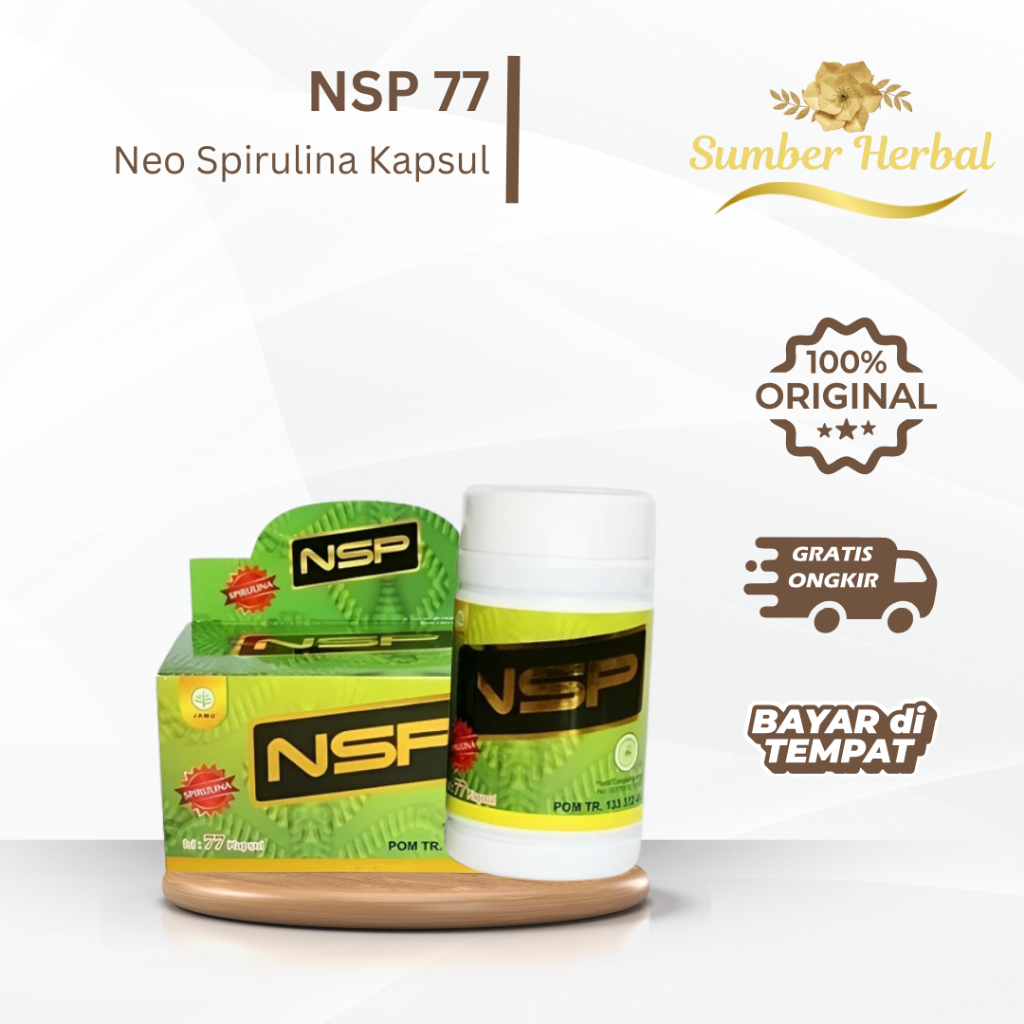 Sherin Neo Spirulina 77 (NSP) ORIGINAL isi 77 Kapsul / Spirulina Nsp 77