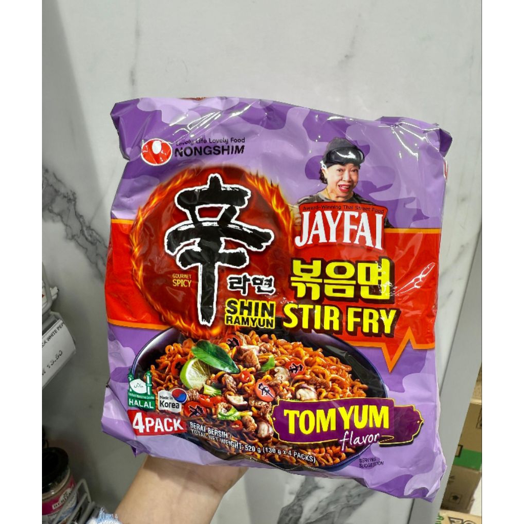 Shin Ramyun Thailand Stir Fry Tom Yum Jay Fai 4 pack