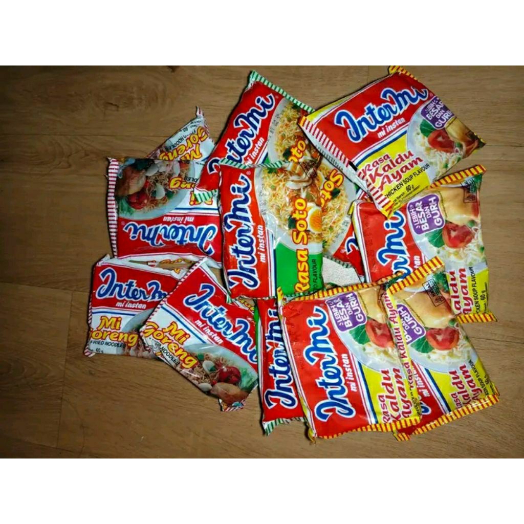 10 Bungkus Mie Campur Intermie Goreng Dan Intermie Kuah Rasa Kaldu Ayam