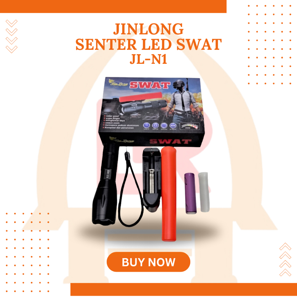 JIN LONG SENTER LED SWAT JL-N1 SUPER BRIGHT WATER PROOF